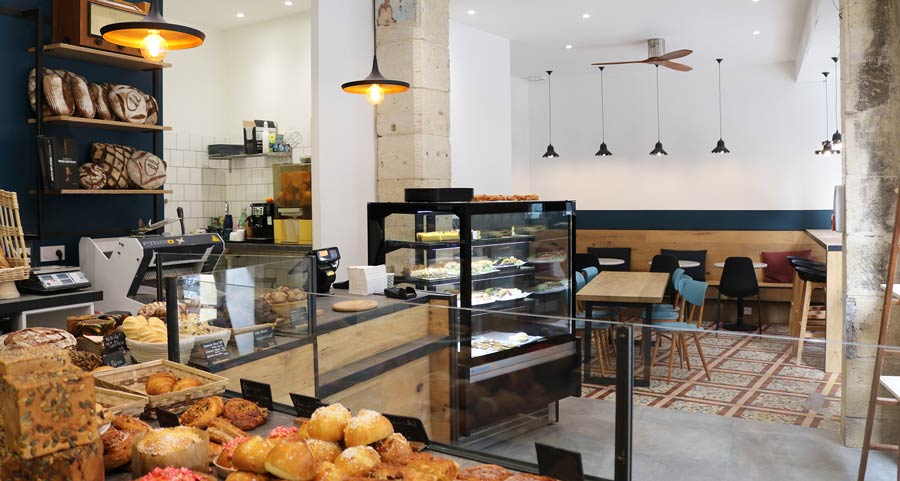 Rénovation d'une boulangerie artisanale par un architecte spécialisé dans l'aménagement de boutiques et de magasins de Nouvelle-Aquitaine