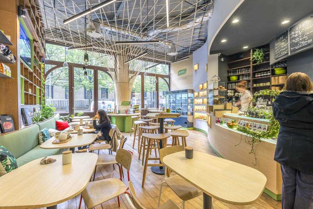 Aménagement d'un coffee shop à Lyon par un architecte d'intérieur