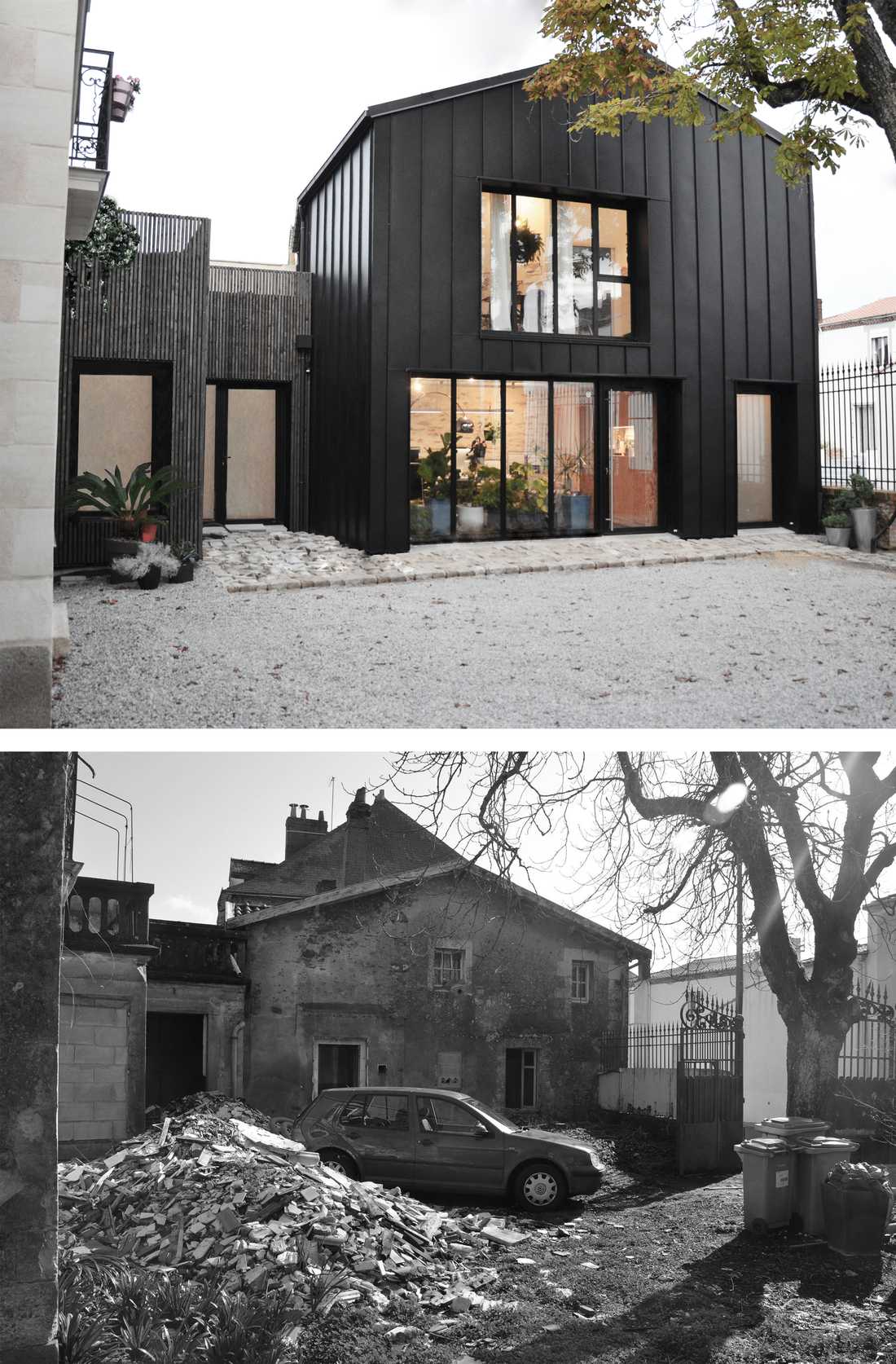 Energy renovation as part of the complete renovation of a house by an architect in Gironde