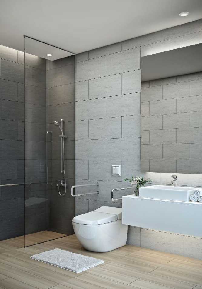 Un architecte in Bordeaux aménage une salle de bain adaptée aux personnes en situation de handicap