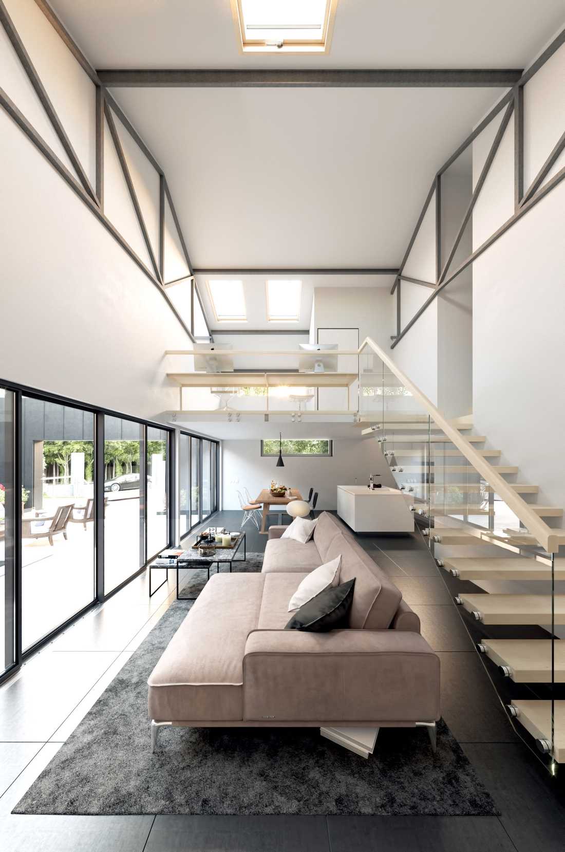 Rehabilitation of an industrial building into a house by an architect in Gironde