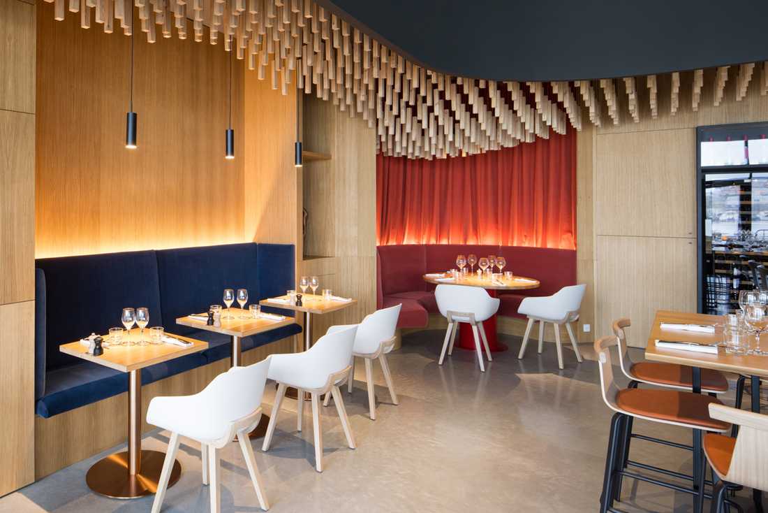 Design intérieur d'un restaurant en Gironde
