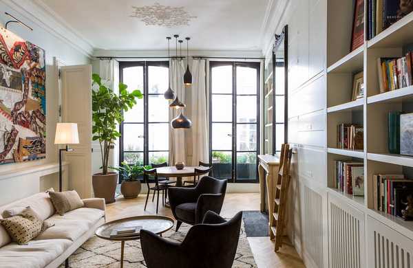 Aménagement d'un appartement haut plafond par un architecte d'intérieur à Bordeaux