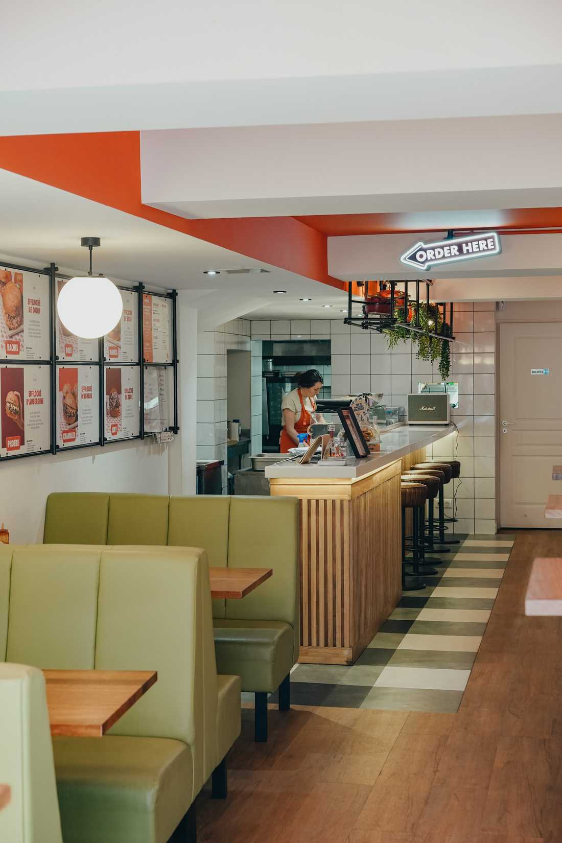 Restaurant Bunami à Bordeaux aménagé par un architecte d'intérieur