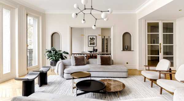 Décoration d'intérieur d'un appartement haussmannien haut de gamme à Bordeaux