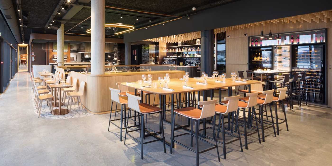 Restaurant interior design by an architect in Bordeaux