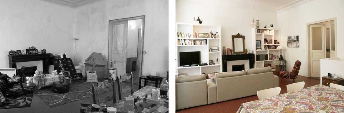 Rénovation du salon d'une maison ville