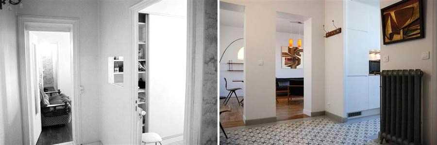 Architecture d'intérieur dans un appartement en Gironde