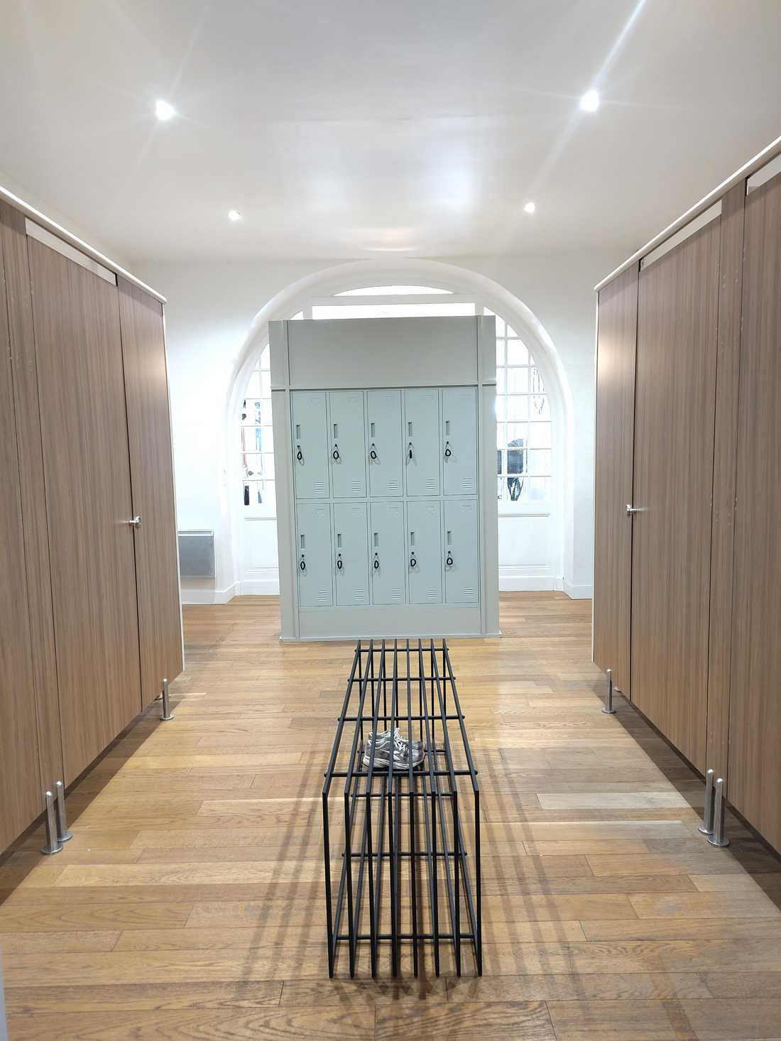 Vestiaires aménagés par un architecte d'intérieur à Bordeaux