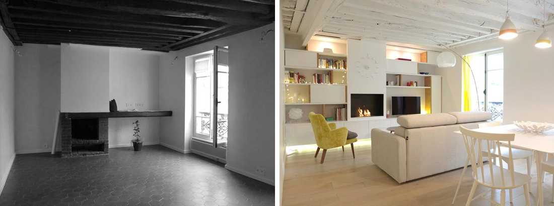 Un architecte d’intérieur rénove un ancien appartement de deux pièces à Bordeaux