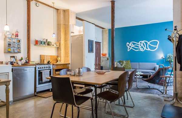 Relooking d'un appartement - loft en rez-de-chaussée par un décorateur d'intérieur à Bordeaux