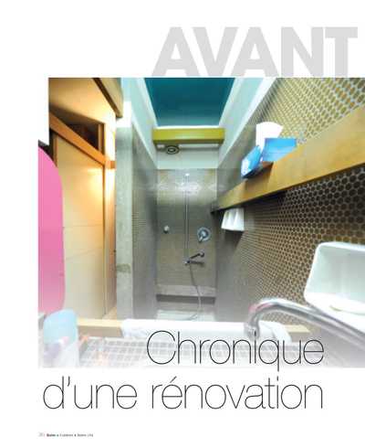 Article de Cuisines & Bains Magazine sur la rénovation de la salle de bain d'un appartement