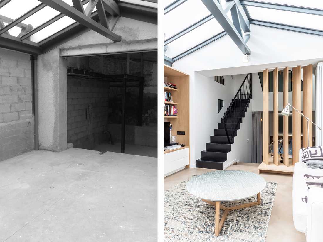 Avant - Après : aménagement d'un loft par un architecte d'intérieur