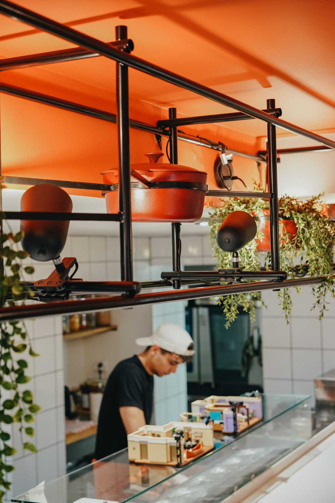Comptoir de préparation du restaurant