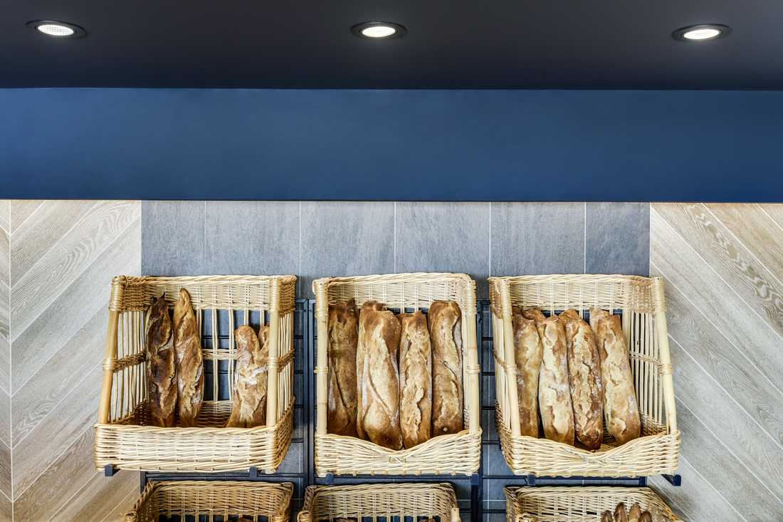 Décoration intérieure d'une boulangerie haut de gamme