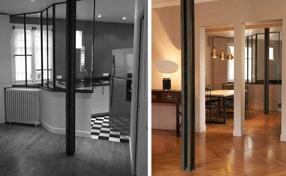 Un architecte d'intérieure rénove et aménage un appartement haussmanien de 160m2 à Bordeaux