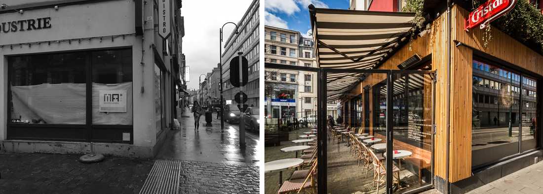 Rénovation de la facade d'un restaurant par un architecte à Bordeaux