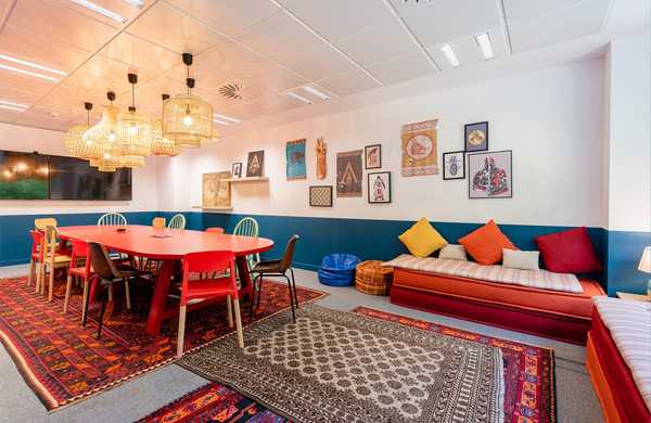 Office space design for a video game company