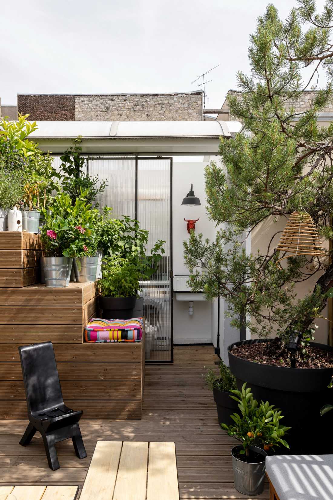 Toit-terrasse du triplex à Bordeaux