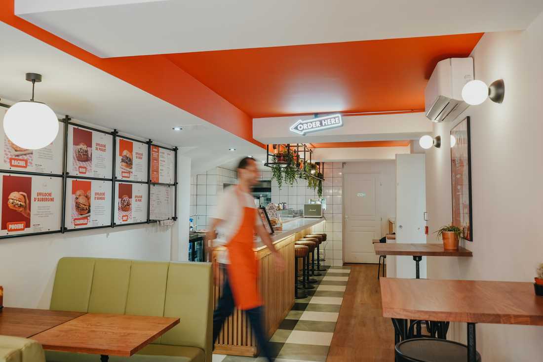 Restaurant au style diner américain