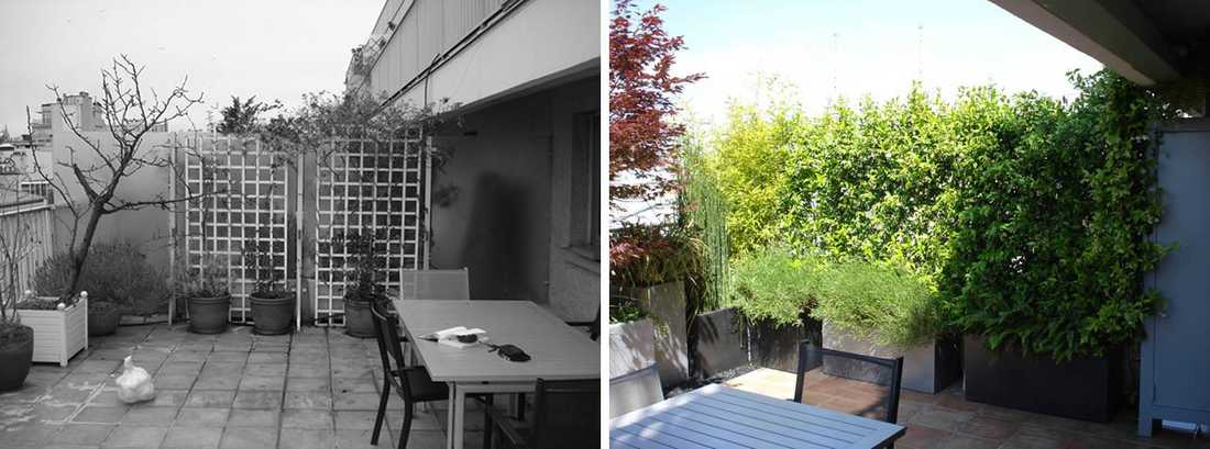 Réalisations d'une terrasse par un jardinier paysagiste