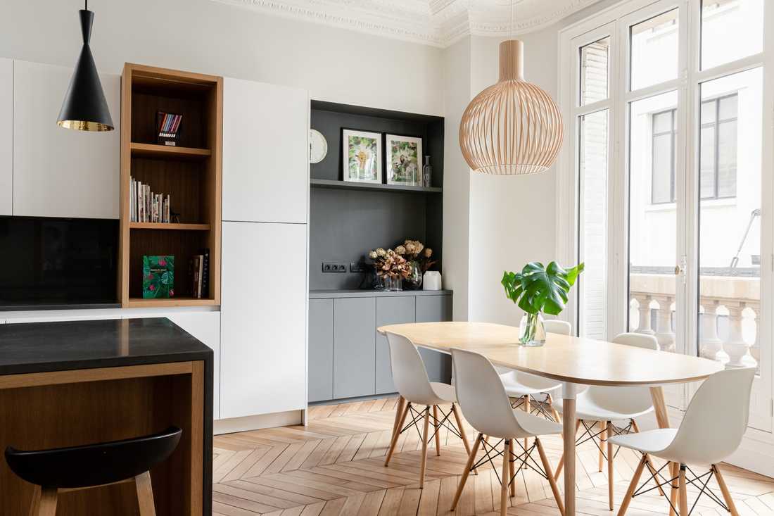 Furnishing of an apartment purchased off-plan by an interior designer in Bordeaux