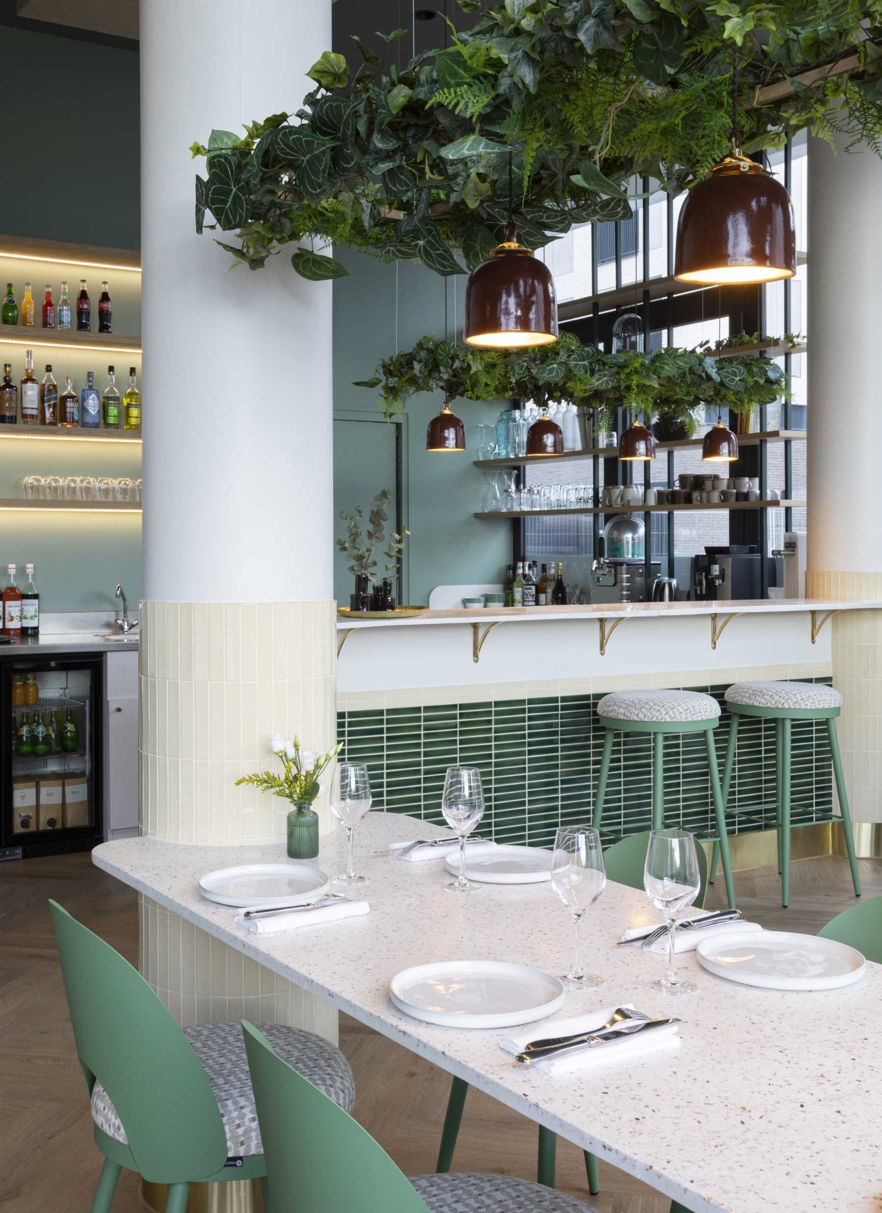 Restaurant design by an interior architect in Bordeaux